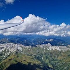 Flugwegposition um 12:22:01: Aufgenommen in der Nähe von Gemeinde Zederhaus, 5584, Österreich in 3140 Meter